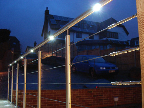 Light the way with an LED handrail