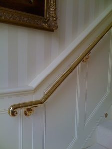 brass handrail