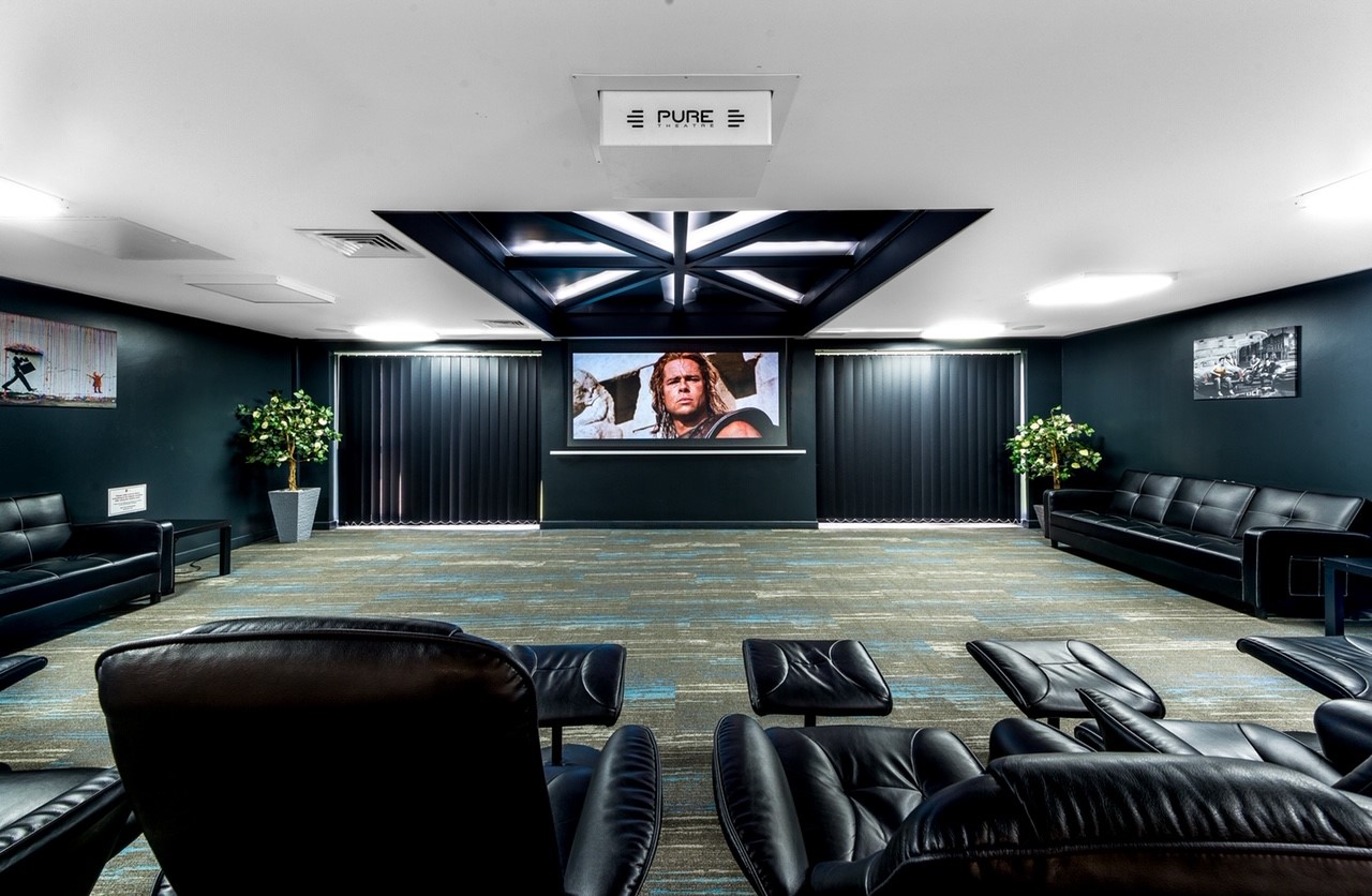 Impressive Cinema Room at Student Accommodation